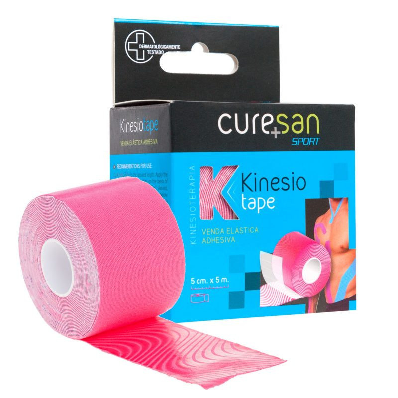 CURESAN KINESIOTAPE 1 UNIDAD 5Mx5CM ROJO