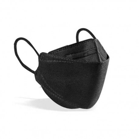 MASCARILLA FFP2 CE Tipo Pez Negra Infantil 10 Uds