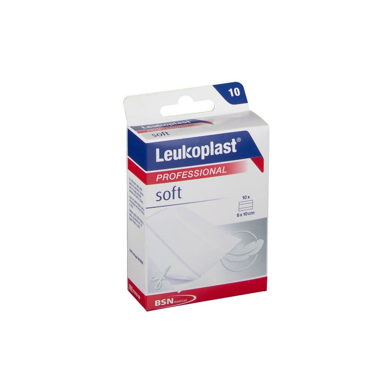 LEUKOPLAST Soft Apósito Adhesivo Tira 6X10 Cm 10 Uds