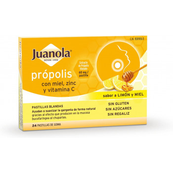 JUANOLA Própolis limón miel 24 pastillas