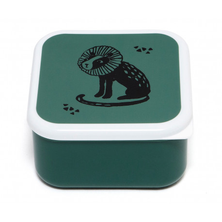 TUTETE Set 3 Cajitas Almuerzo Black Animals Salie