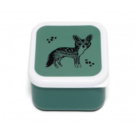 TUTETE Set 3 Cajitas Almuerzo Black Animals Salie