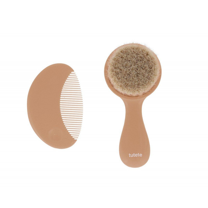 TUTETE Set Peine y Cepillo Caramelo