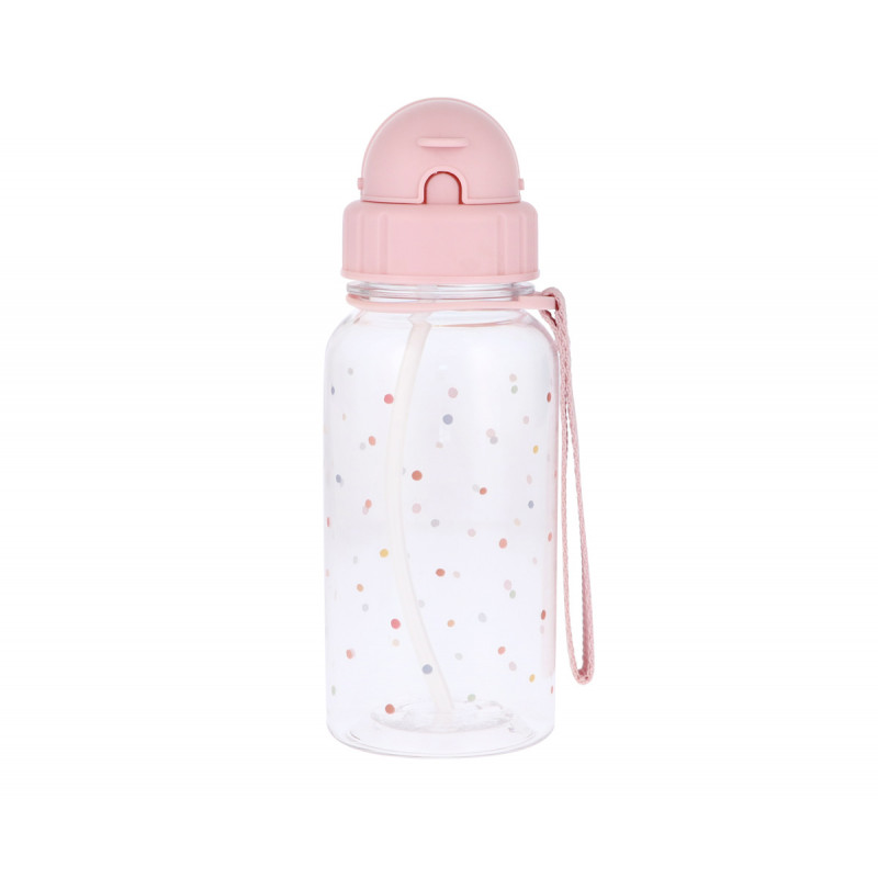 TUTETE Botella Plástico Dots Pink 500 ml