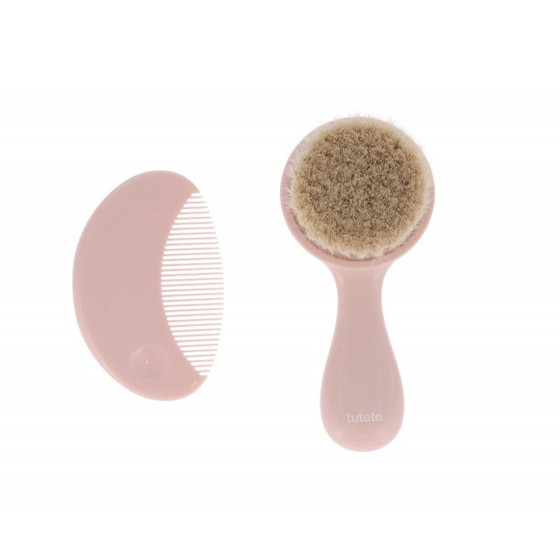 TUTETE Set Peine y Cepillo Rosa