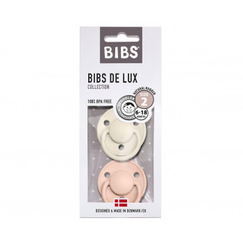 TUTETE Bibs Lux Chupete Ivory/Blush 0-6 Meses 2 Uds