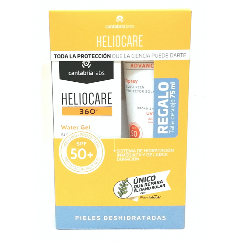 HELIOCARE 360º Water Gel SPF 50 50 ml + Regalo HELIOCARE Advanced Spray SPF 50 75 ml