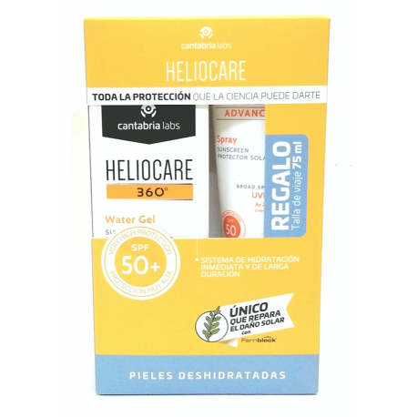 HELIOCARE 360º Water Gel SPF 50 50 ml + Regalo HELIOCARE Advanced Spray SPF 50 75 ml