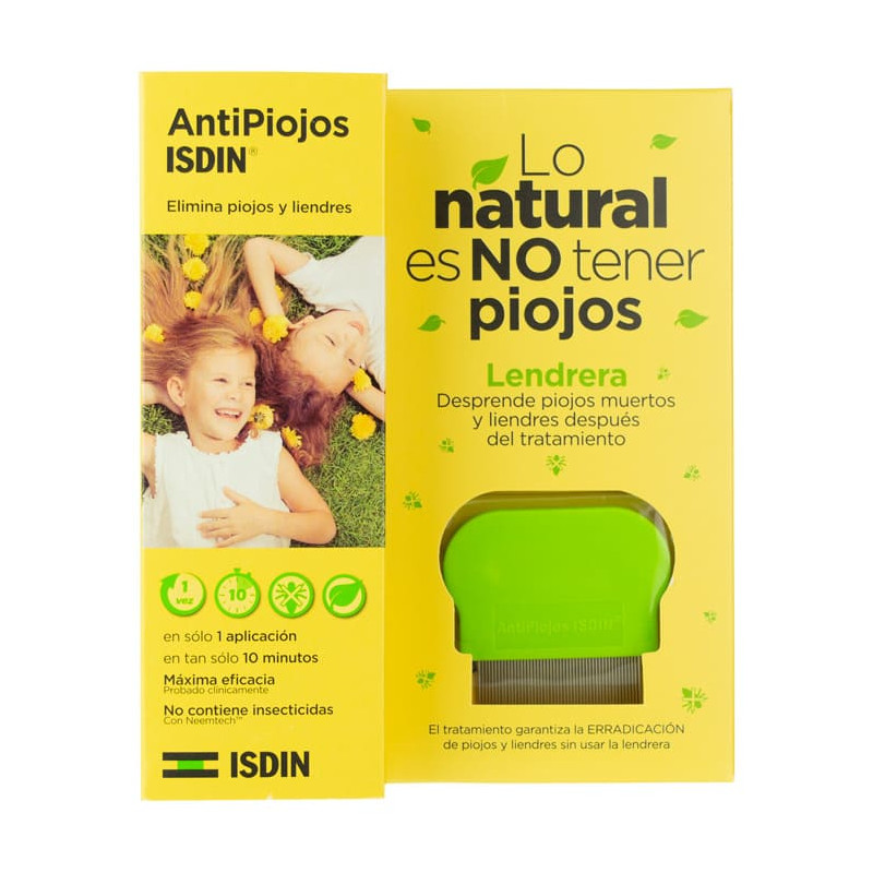 ISDIN Pack Antipiojos Gel 100 ml + Lendrera