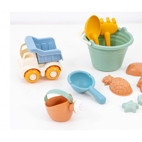 TUTETE Set Juguetes de Playa Nordic Honey con Camión 6 uds