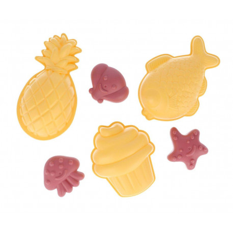 TUTETE Set Juguetes Playa Nordic Magenta Camión 6 uds