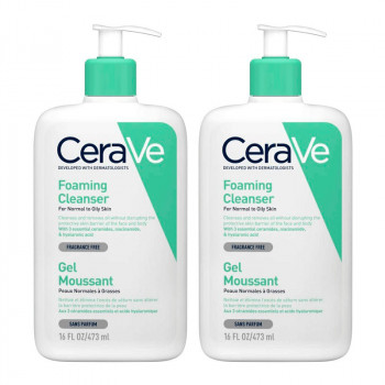 CERAVE Duplo Gel Limpiador Espumoso 2 x 473 ml