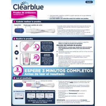 CLEARBLUE Test de Embarazo Detección Ultratemprana