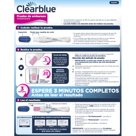 CLEARBLUE Test de Embarazo Detección Ultratemprana