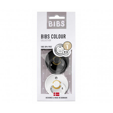 TUTETE Bibs Colours Black/White +0 Meses 2 Uds