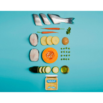 SMILEAT Tarrito Verduras con Lubina y Merluza Ecológico 230 g