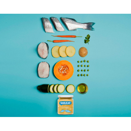 SMILEAT Tarrito Verduras con Lubina y Merluza Ecológico 230 g