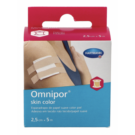 OMNIPOR Esparadrapo Hipoalérgico 1 Ud 5 m x 2,5 cm