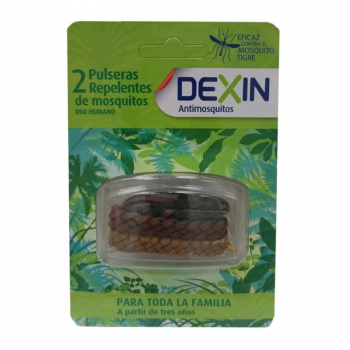 DEXIN Antimosquitos Tribal Pulsera Repelente 2 Unidades