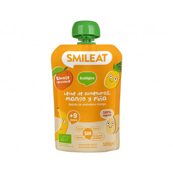 SMILEAT Pouch Leche de Almendra, Mango y Piña 100 g