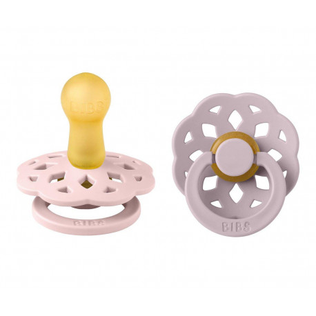 TUTETE Bibs Boheme Pacifier Blossom/Dusky Lilac 0+ 2 Uds
