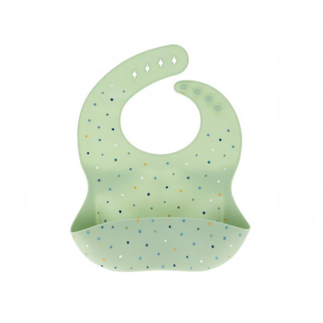 TUTETE Babero Silicona Dots Sage 1 Ud
