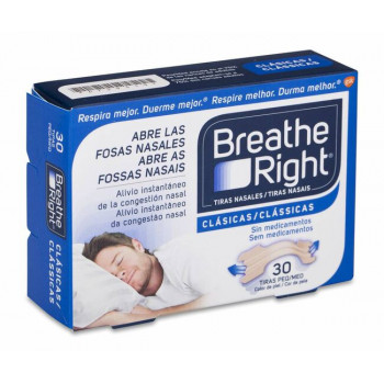 BREATHE RIGHT Clásicas Tira Nasal Talla Pequeña-Mediana 30 unidades