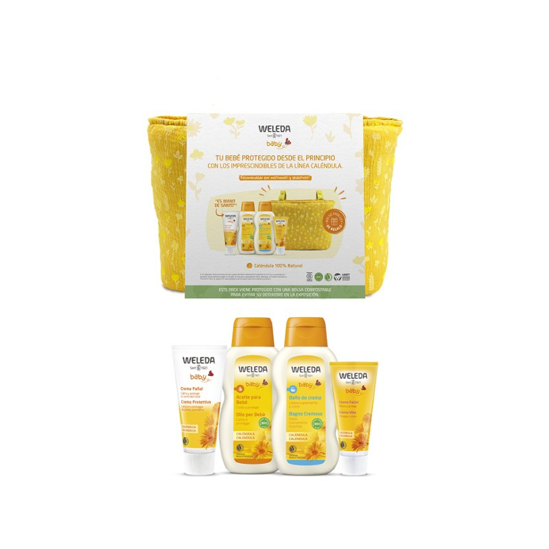 WELEDA Set Bienvenida bebé + Bolsa Paseo Regalo