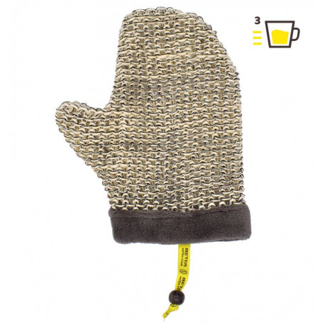 BETER Coffee O' Clock Guante corporal de sisal y lino