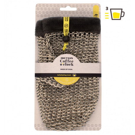 BETER Coffee O' Clock Guante corporal de sisal y lino
