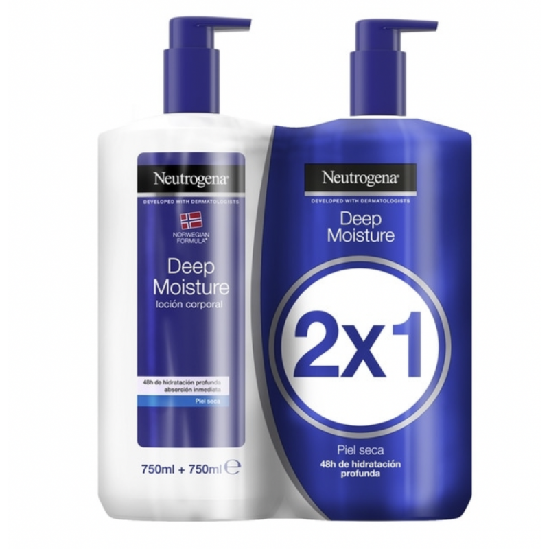 NEUTROGENA Pack 2x1 Loción Corporal Piel Seca 750ml+750ml