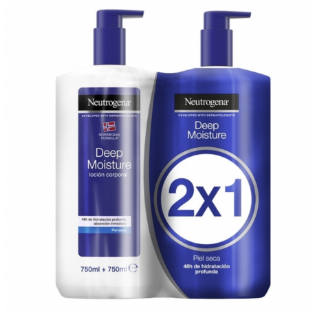 NEUTROGENA Pack 2x1 Loción Corporal Piel Seca 750ml+750ml