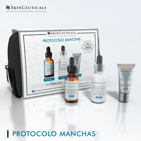 SKINCEUTICALS Cofre Phloretin 30 ml + Discoloration Defense Sérum 30 ml + Advanced Brightening 15 ml