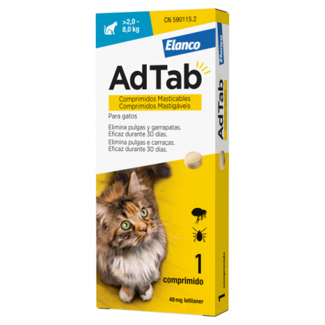 ADTAB Gato Hasta 8 Kg 1 Comprimido Masticable