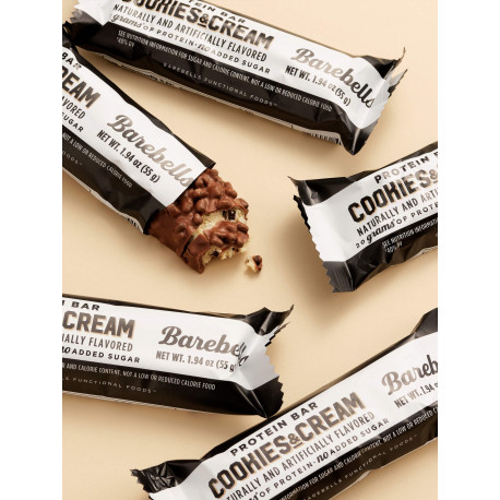 BAREBELLS barrita de proteína Cookies&Cream 55g