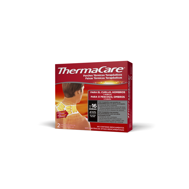 THERMACARE Parche térmico Cuello, Hombro y Muñeca 2 unidades