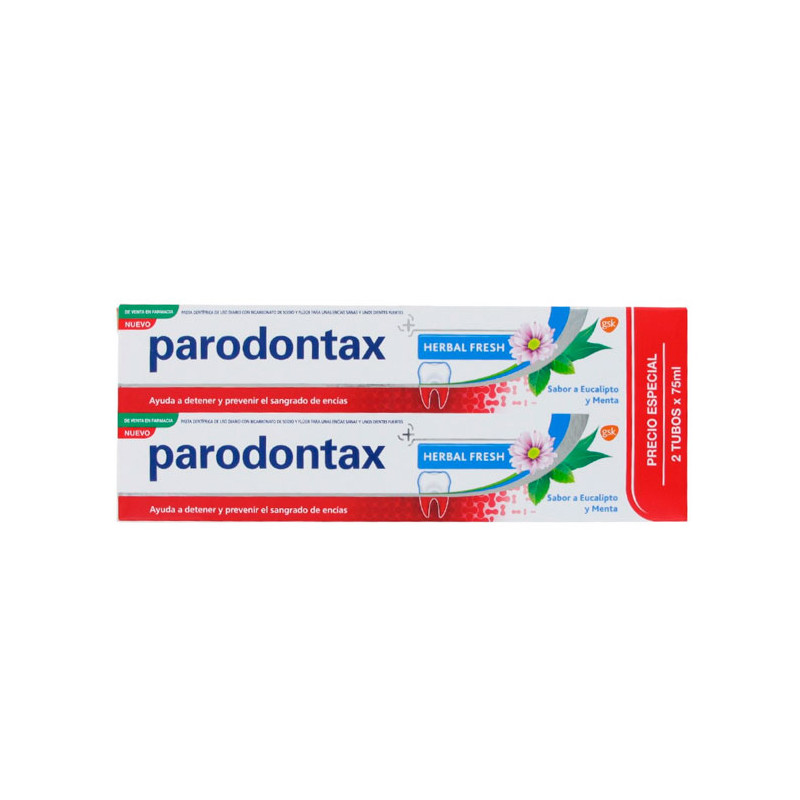PARODONTAX Pasta Dentífrica Eucalipto y Menta Duplo 2 x 75 ml