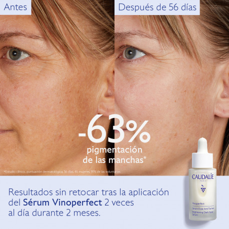 CAUDALIE Vinoperfect Pack Sérum Antimanchas 30 ml + REGALO SOLAR SPF50+ 20 ml