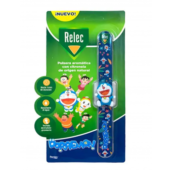 RELEC Pulsera Aromática con Citronela de Doraemon