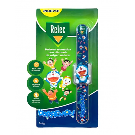 RELEC Pulsera Aromática con Citronela de Doraemon