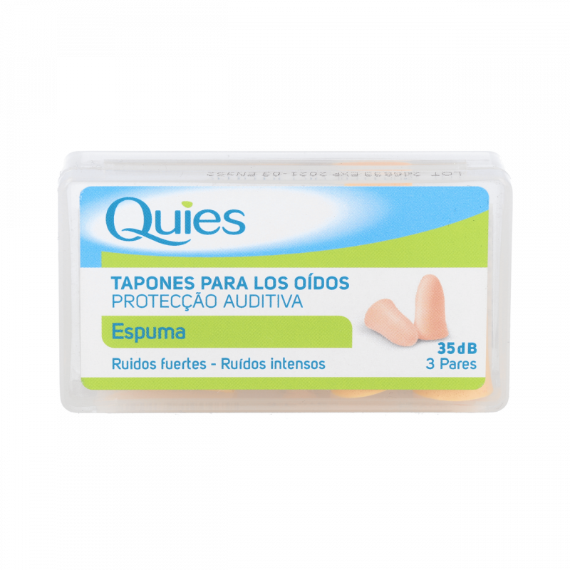 QUIES Tapones Oído Goma Color Carne 6 Unidades