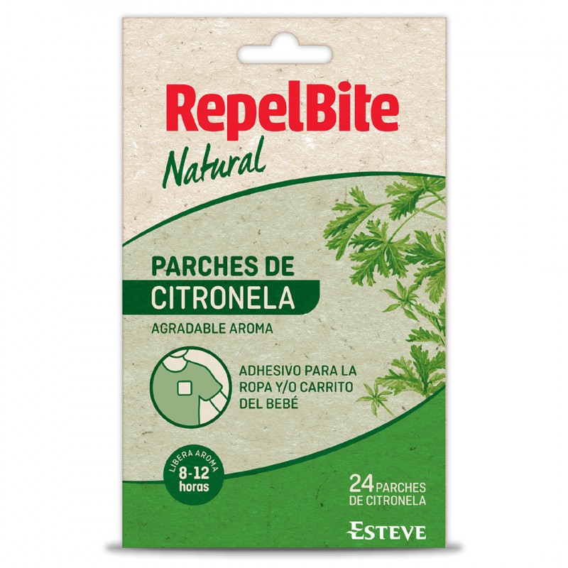 REPEL BITE Natural Parche de Citronella 24 ads