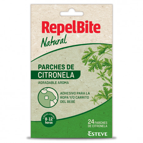 REPEL BITE Natural Parche de Citronella 24 ads