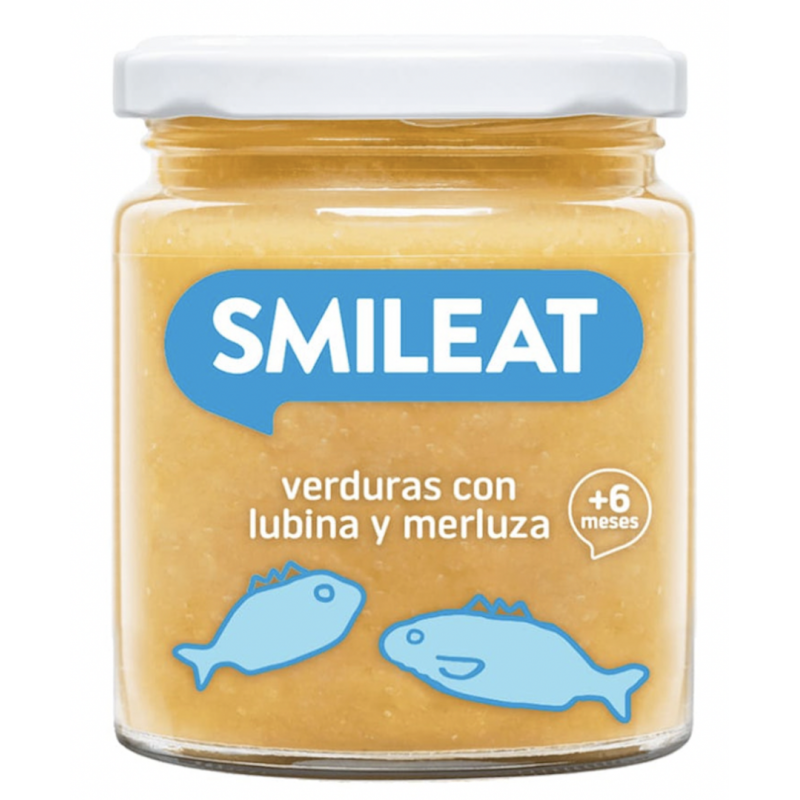 SMILEAT Tarrito Verduras con Lubina y Merluza Ecológico 230 g