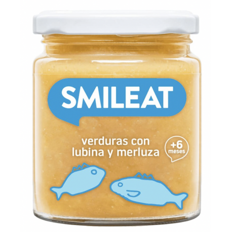SMILEAT Tarrito Verduras con Lubina y Merluza Ecológico 230 g