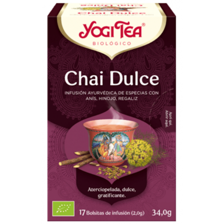 YOGI TEA Infusión Chai Dulce 17 Bolsitas