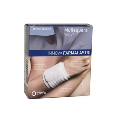 Farmalastic Innova Muñequera Velcro Color Blanco T- PEQ/MED 1 ud