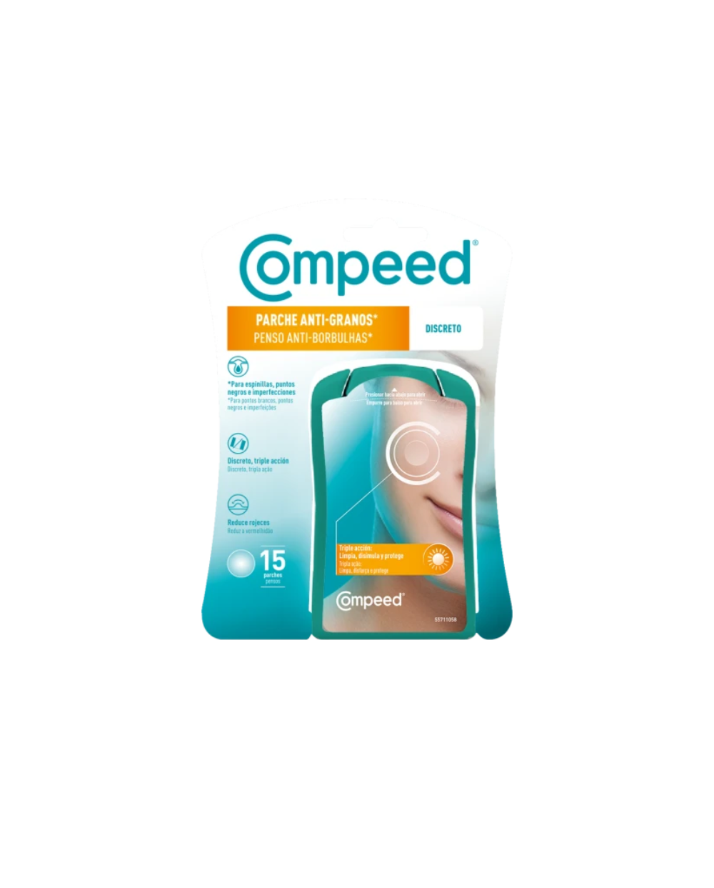 COMPEED Parches Antigranos Discreto 15 Unidades