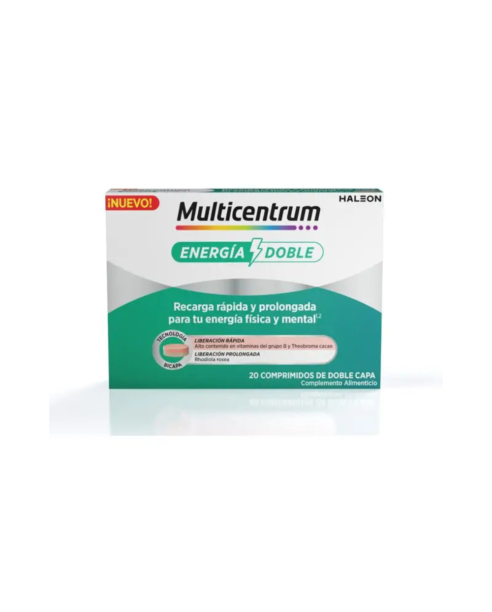 Multicentrum Energía doble 20 comprimidos