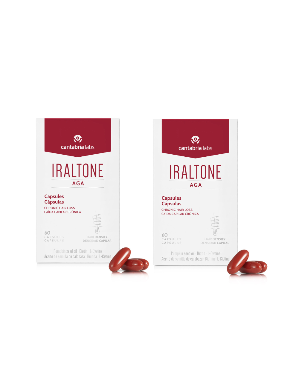 IRALTONE Aga Pack Anticaída 2 x 60 Cápsulas